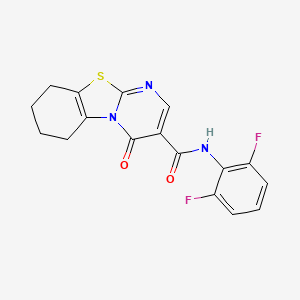 N-(2,6-difluorophenyl)-4-oxo-6,7,8,9-tetrahydro-4H-pyrimido[2,1-b][1,3]benzothiazole-3-carboxamide