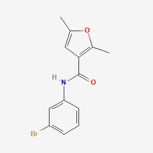 molecular formula C13H12BrNO2 B4673663 N-(3-bromophenyl)-2,5-dimethyl-3-furamide 