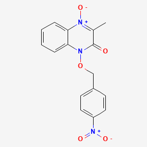 molecular formula C16H13N3O5 B4673666 3-methyl-1-[(4-nitrobenzyl)oxy]-2(1H)-quinoxalinone 4-oxide 