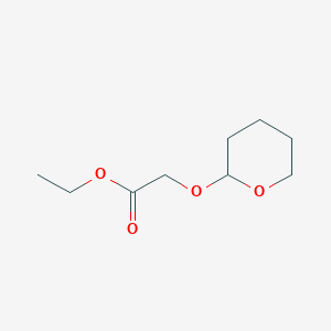 molecular formula C9H16O4 B046737 ethyl 2-((tetrahydro-2H-pyran-2-yl)oxy)acetate CAS No. 61675-94-3