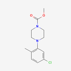 molecular formula C13H17ClN2O2 B4673815 methyl 4-(5-chloro-2-methylphenyl)-1-piperazinecarboxylate 