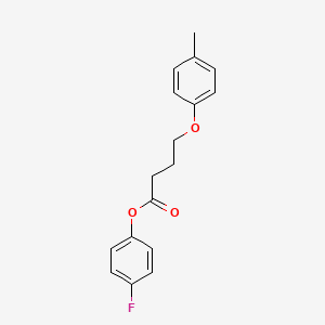 molecular formula C17H17FO3 B4673817 4-fluorophenyl 4-(4-methylphenoxy)butanoate 