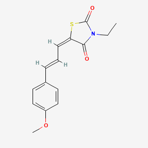 molecular formula C15H15NO3S B4673818 3-ethyl-5-[3-(4-methoxyphenyl)-2-propen-1-ylidene]-1,3-thiazolidine-2,4-dione 