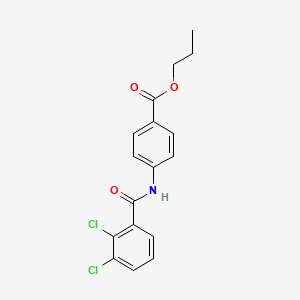molecular formula C17H15Cl2NO3 B4673840 propyl 4-[(2,3-dichlorobenzoyl)amino]benzoate 