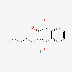 molecular formula C15H16O3 B4673874 2-hydroxy-3-pentylnaphthoquinone CAS No. 41245-53-8