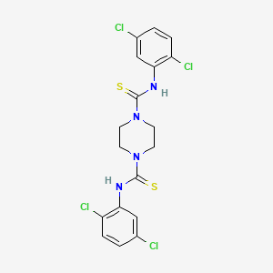 molecular formula C18H16Cl4N4S2 B4673949 N,N'-bis(2,5-dichlorophenyl)-1,4-piperazinedicarbothioamide 