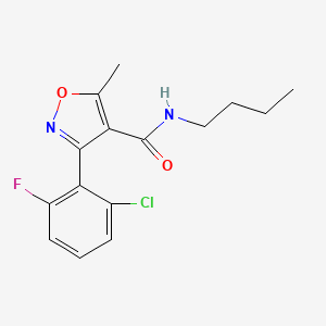 molecular formula C15H16ClFN2O2 B4673954 N-butyl-3-(2-chloro-6-fluorophenyl)-5-methyl-4-isoxazolecarboxamide 