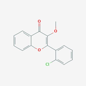 molecular formula C16H11ClO3 B4674057 2-(2-chlorophenyl)-3-methoxy-4H-chromen-4-one 