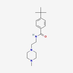 molecular formula C18H29N3O B4674064 4-tert-butyl-N-[2-(4-methyl-1-piperazinyl)ethyl]benzamide 