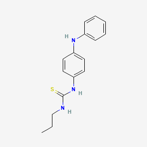 molecular formula C16H19N3S B4674072 N-(4-anilinophenyl)-N'-propylthiourea 