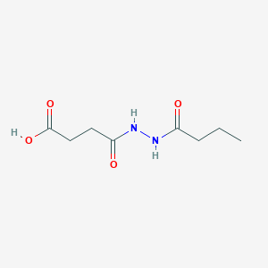 molecular formula C8H14N2O4 B4674119 4-(2-butyrylhydrazino)-4-oxobutanoic acid 