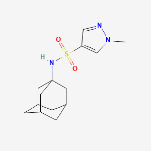 molecular formula C14H21N3O2S B4674167 N-1-adamantyl-1-methyl-1H-pyrazole-4-sulfonamide 