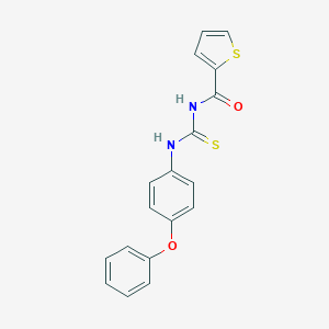 molecular formula C18H14N2O2S2 B467428 N-[(4-phenoxyphenyl)carbamothioyl]thiophene-2-carboxamide CAS No. 642956-57-8