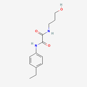 molecular formula C13H18N2O3 B4674288 N-(4-ethylphenyl)-N'-(3-hydroxypropyl)ethanediamide 