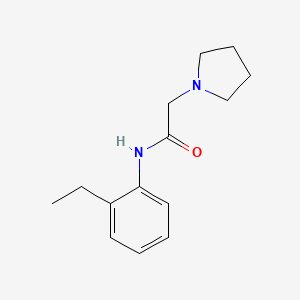 molecular formula C14H20N2O B4674321 N-(2-ethylphenyl)-2-(1-pyrrolidinyl)acetamide 