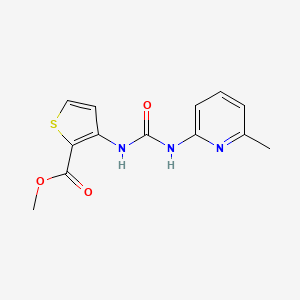 molecular formula C13H13N3O3S B4674333 methyl 3-({[(6-methyl-2-pyridinyl)amino]carbonyl}amino)-2-thiophenecarboxylate 