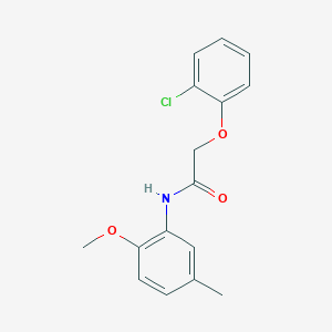 molecular formula C16H16ClNO3 B4674408 2-(2-chlorophenoxy)-N-(2-methoxy-5-methylphenyl)acetamide 