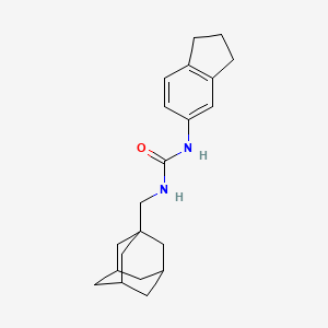 molecular formula C21H28N2O B4674430 N-(1-adamantylmethyl)-N'-(2,3-dihydro-1H-inden-5-yl)urea 