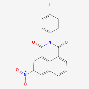 molecular formula C18H9IN2O4 B4674442 2-(4-iodophenyl)-5-nitro-1H-benzo[de]isoquinoline-1,3(2H)-dione 