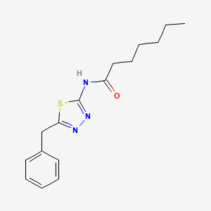 molecular formula C16H21N3OS B4674476 N-(5-benzyl-1,3,4-thiadiazol-2-yl)heptanamide 