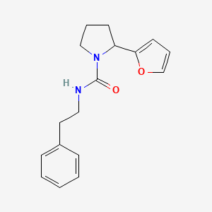 molecular formula C17H20N2O2 B4674578 2-(2-furyl)-N-(2-phenylethyl)-1-pyrrolidinecarboxamide 