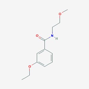molecular formula C12H17NO3 B4674657 3-ethoxy-N-(2-methoxyethyl)benzamide 