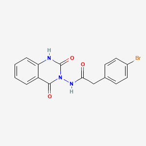 molecular formula C16H12BrN3O3 B4674681 2-(4-bromophenyl)-N-(2,4-dioxo-1,4-dihydro-3(2H)-quinazolinyl)acetamide 