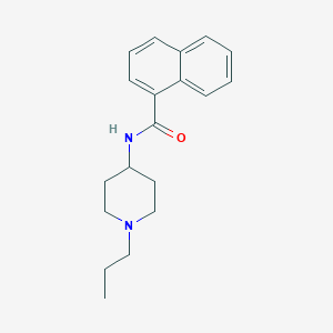 molecular formula C19H24N2O B4674731 N-(1-propyl-4-piperidinyl)-1-naphthamide 