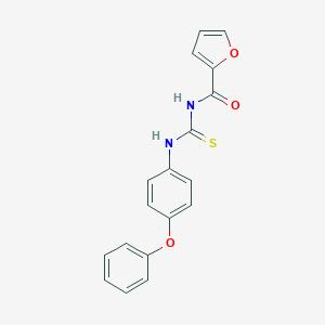 molecular formula C18H14N2O3S B467481 N-[(4-phenoxyphenyl)carbamothioyl]furan-2-carboxamide CAS No. 642957-30-0
