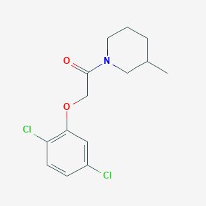 molecular formula C14H17Cl2NO2 B4674811 1-[(2,5-dichlorophenoxy)acetyl]-3-methylpiperidine 