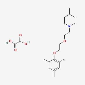 molecular formula C21H33NO6 B4674857 1-{2-[2-(mesityloxy)ethoxy]ethyl}-4-methylpiperidine oxalate 