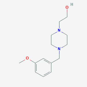 molecular formula C14H22N2O2 B4674897 2-[4-(3-methoxybenzyl)-1-piperazinyl]ethanol 