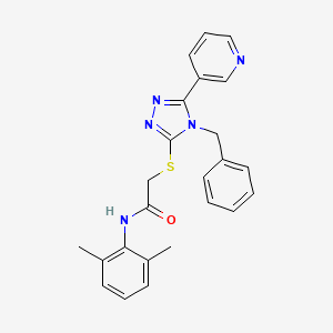 molecular formula C24H23N5OS B4674932 2-{[4-benzyl-5-(3-pyridinyl)-4H-1,2,4-triazol-3-yl]thio}-N-(2,6-dimethylphenyl)acetamide 