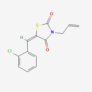 molecular formula C13H10ClNO2S B4674962 3-allyl-5-(2-chlorobenzylidene)-1,3-thiazolidine-2,4-dione 