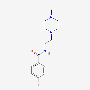 molecular formula C14H20IN3O B4674976 4-iodo-N-[2-(4-methyl-1-piperazinyl)ethyl]benzamide 