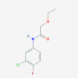 molecular formula C10H11ClFNO2 B4675118 N-(3-chloro-4-fluorophenyl)-2-ethoxyacetamide 