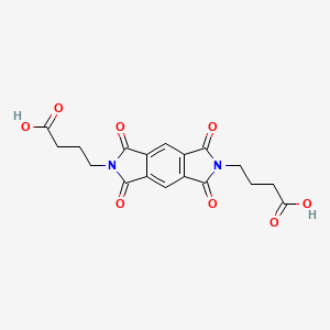 molecular formula C18H16N2O8 B4675164 4,4'-(1,3,5,7-tetraoxo-5,7-dihydropyrrolo[3,4-f]isoindole-2,6(1H,3H)-diyl)dibutanoic acid 