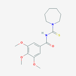 molecular formula C17H24N2O4S B467518 N-(azepane-1-carbothioyl)-3,4,5-trimethoxybenzamide CAS No. 642964-36-1