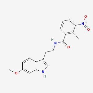 molecular formula C19H19N3O4 B4675234 N-[2-(6-methoxy-1H-indol-3-yl)ethyl]-2-methyl-3-nitrobenzamide 