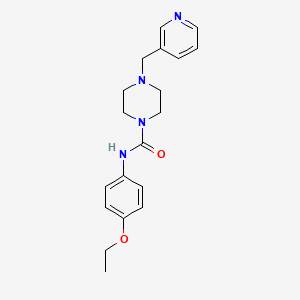 molecular formula C19H24N4O2 B4675256 N-(4-ethoxyphenyl)-4-(3-pyridinylmethyl)-1-piperazinecarboxamide 