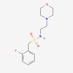 molecular formula C13H19FN2O3S B4675302 1-(2-fluorophenyl)-N-[2-(4-morpholinyl)ethyl]methanesulfonamide 