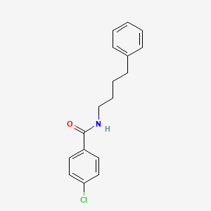 molecular formula C17H18ClNO B4675363 4-chloro-N-(4-phenylbutyl)benzamide 