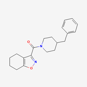 molecular formula C20H24N2O2 B4675391 3-[(4-benzyl-1-piperidinyl)carbonyl]-4,5,6,7-tetrahydro-1,2-benzisoxazole 