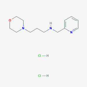 molecular formula C13H23Cl2N3O B4675459 [3-(4-morpholinyl)propyl](2-pyridinylmethyl)amine dihydrochloride 