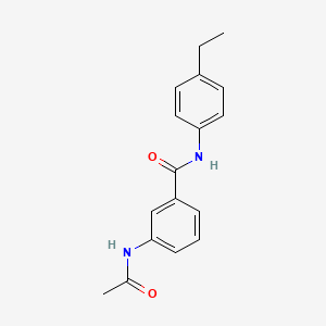 molecular formula C17H18N2O2 B4675573 3-(acetylamino)-N-(4-ethylphenyl)benzamide 