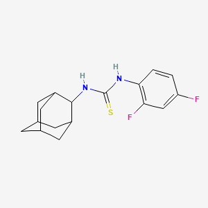 molecular formula C17H20F2N2S B4675644 N-2-adamantyl-N'-(2,4-difluorophenyl)thiourea 