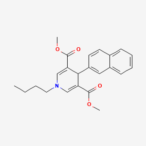 molecular formula C23H25NO4 B4675677 dimethyl 1-butyl-4-(2-naphthyl)-1,4-dihydro-3,5-pyridinedicarboxylate 
