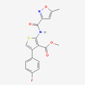 molecular formula C17H13FN2O4S B4675732 methyl 4-(4-fluorophenyl)-2-{[(5-methyl-3-isoxazolyl)carbonyl]amino}-3-thiophenecarboxylate 