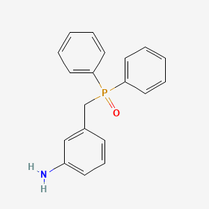 molecular formula C19H18NOP B4675752 3-[(diphenylphosphoryl)methyl]aniline 