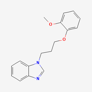 molecular formula C17H18N2O2 B4675827 1-[3-(2-methoxyphenoxy)propyl]-1H-benzimidazole 